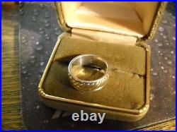 James Avery 14K/925 Sterling Silver Band Ring Size 8