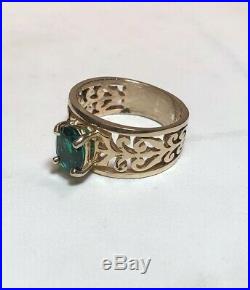 James Avery 14K Gold Emerald Adoree Ring Size 6 1/2