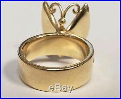 James Avery 14K Gold Mariposa Ring Rare & Retired Butterfly Size 7.5 J23802