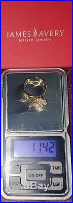 James Avery 14K Gold Mariposa Ring Rare & Retired Butterfly Size 8