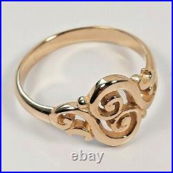 James Avery 14K Gold Spanish Swirl Ring Size 5
