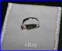 James Avery 14K Gold Sterling Silver Garnet Ring Size 5 1/4 Retired 925