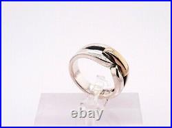 James Avery 14K Gold and Sterling Silver Enduring Bond Ring -Size 7