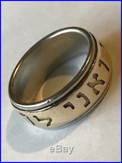 James Avery 14K Gold and Sterling Silver Song Of Solomon Ring Band Size 8.5 RARE