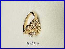 James Avery 14K Spanish Lace Ring with Lab-Created White Sapphire