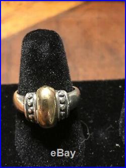 James Avery 14K / Sterling Silver 925 Bead Ring Size 7