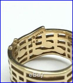 James Avery 14K Yellow Gold Amazing Grace Ring Size 5.25