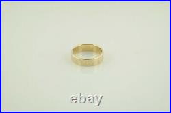 James Avery 14K Yellow Gold Amore Band Ring Size 11 6mm Wide
