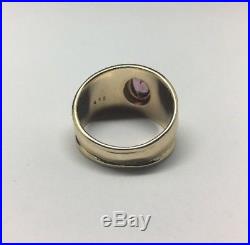 James Avery 14K Yellow Gold Christina Ring with Amethyst Size 7.5
