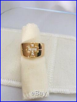 James Avery 14K Yellow Gold & DIAMOND Cross Ring