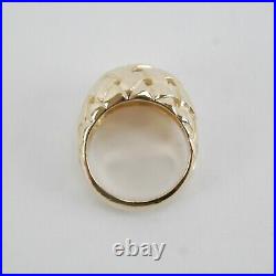 James Avery 14K Yellow Gold DOME BASKET WEAVE Ring Size 7.25 Retired