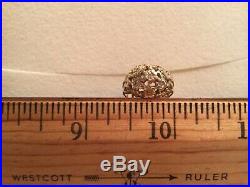 James Avery 14K Yellow Gold Daisy Dome Diamond Ring Size 6.5 -Retired & Rare