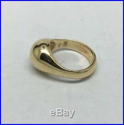 James Avery 14K Yellow Gold Dome Ring Size 4.5
