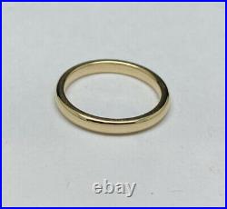 James Avery 14K Yellow Gold Forever Band Size 9