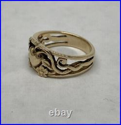 James Avery 14K Yellow Gold Heart & Vines Ring Size 5