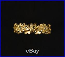 James Avery 14K Yellow Gold MARGARITA DAISY Flower Ring Size 8.25 Retired Rare