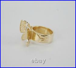James Avery 14K Yellow Gold MARIPOSA BUTTERFLY Ring Size 5.75 Retired
