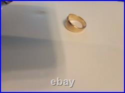 James Avery 14K Yellow Gold Narrow Crosslet Ring Size 9