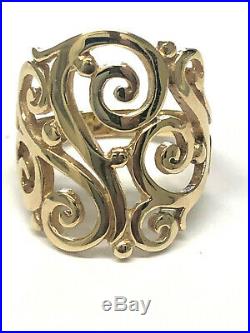 James Avery 14K Yellow Gold Open Sorrento Ring, Size 8