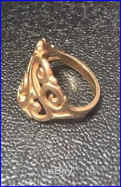 James Avery 14K Yellow Gold Open Sorrento Ring Size 9.25