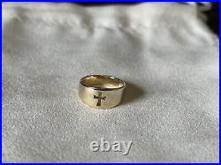 James Avery 14K Yellow Gold Retired Narrow Crosslet Ring Size 5.25 Preowned