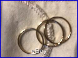 James Avery 14K Yellow Gold Rings (3) Size 7.5