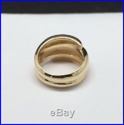 James Avery 14K Yellow Gold Rolling Waves Triple Dome Ring Size 7 HEAVY
