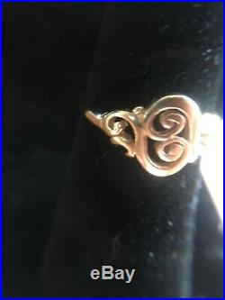 James Avery 14K Yellow Gold Spanish Swirl Ring RETAIL $330