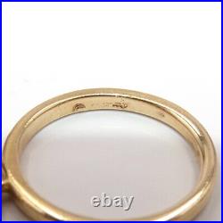 James Avery 14K Yellow Gold St. Teresa Cross Charm Ring Size 3.5 LLC2