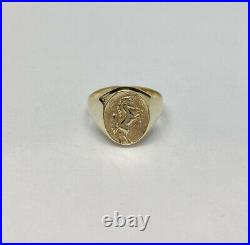 James Avery 14K Yellow Gold Unicorn Ring Size 7 Retired/Rare