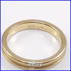 James Avery 14K Yellow Gold Wedding Band Rare Retired Ring Size 6.5 LDB2