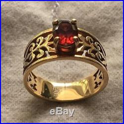 James Avery 14K gold Adoree Garnet ring, pre-owned in excellent condition