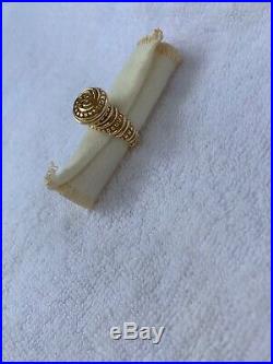 James Avery 14K gold African Bead Ring- Rare and no longer made