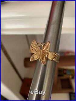 James Avery 14Kt Yellow Gold Mariposa Ring & Retired Butterfly Heaviest On Ebay