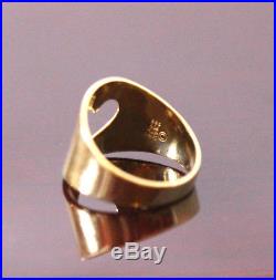 James Avery 14Kt Yg Heart Cut Out Ring Size 4