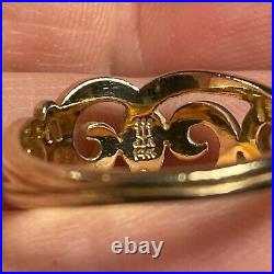 James Avery 14k 585 Gold Ring 4 Gram Weight Size 7