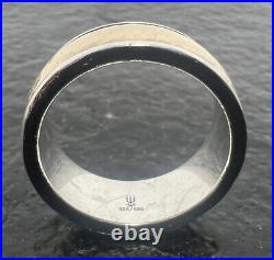 James Avery 14k/925 Hammered 10mm Band 20.2 Grams Sz 12.25