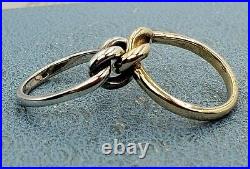 James Avery 14k & 925 Lovers Knot Ring Sz5.5 excellent Condition