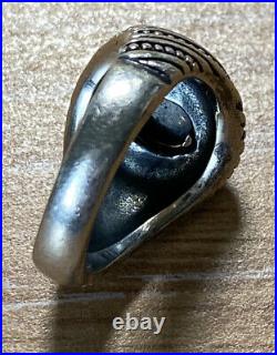 James Avery 14k And Sterling Silver Beaded Onyx Ring Size 6.5