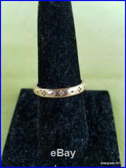 James Avery 14k Discontinued Cross Band Ring Size 9