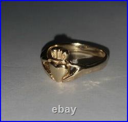 James Avery 14k Gold Adorned Claddagh Ring Size 8
