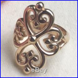 James Avery 14k Gold Adorned Hearts Ring JA Heart Ring