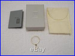 James Avery 14k Gold Dangle Ring & UT University of Texas Charm withBox and Pouch