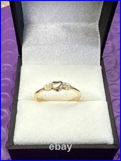 James Avery 14k Gold Heart And Flowers Ring Sz 8