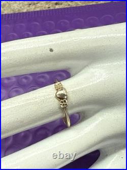 James Avery 14k Gold Heart And Flowers Ring Sz 8