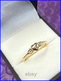 James Avery 14k Gold Heart And Flowers Ring Sz 8
