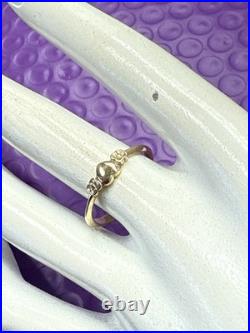 James Avery 14k Gold Heart And Flowers Ring Sz 8