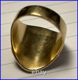 James Avery 14k Gold Long Sorrento Ring Size 10.5 14 Grams