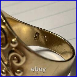 James Avery 14k Gold Long Sorrento Ring Size 10.5 14 Grams