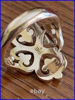 James Avery 14k Gold Retired Adorned Heart Ring Sz 9